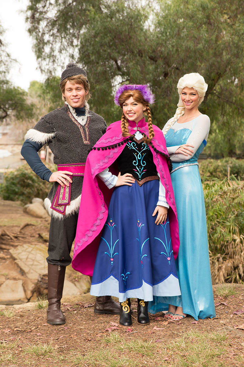 Elsa, anna and kristoff party character for kids in boston